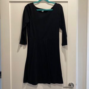 Black cotton dress